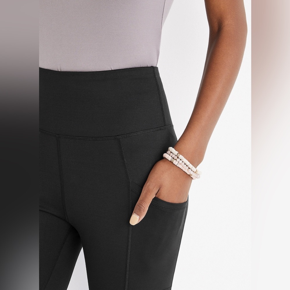 NWT Maurcies BLACK Super High Rise Luxe Pocket Legging XL Long - Picture 4 of 6
